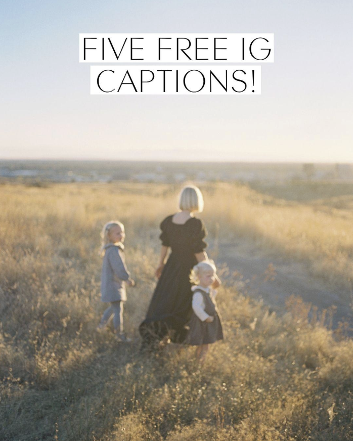 free instagram captions for photographers